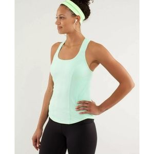 Lululemon Cardio Kick tank fresh teal green size 2